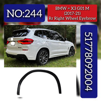 Rear Right Wheel Eyebrow 51778092004 Compatible With BMW X3 G01 M (2017-21) Tag NO.244