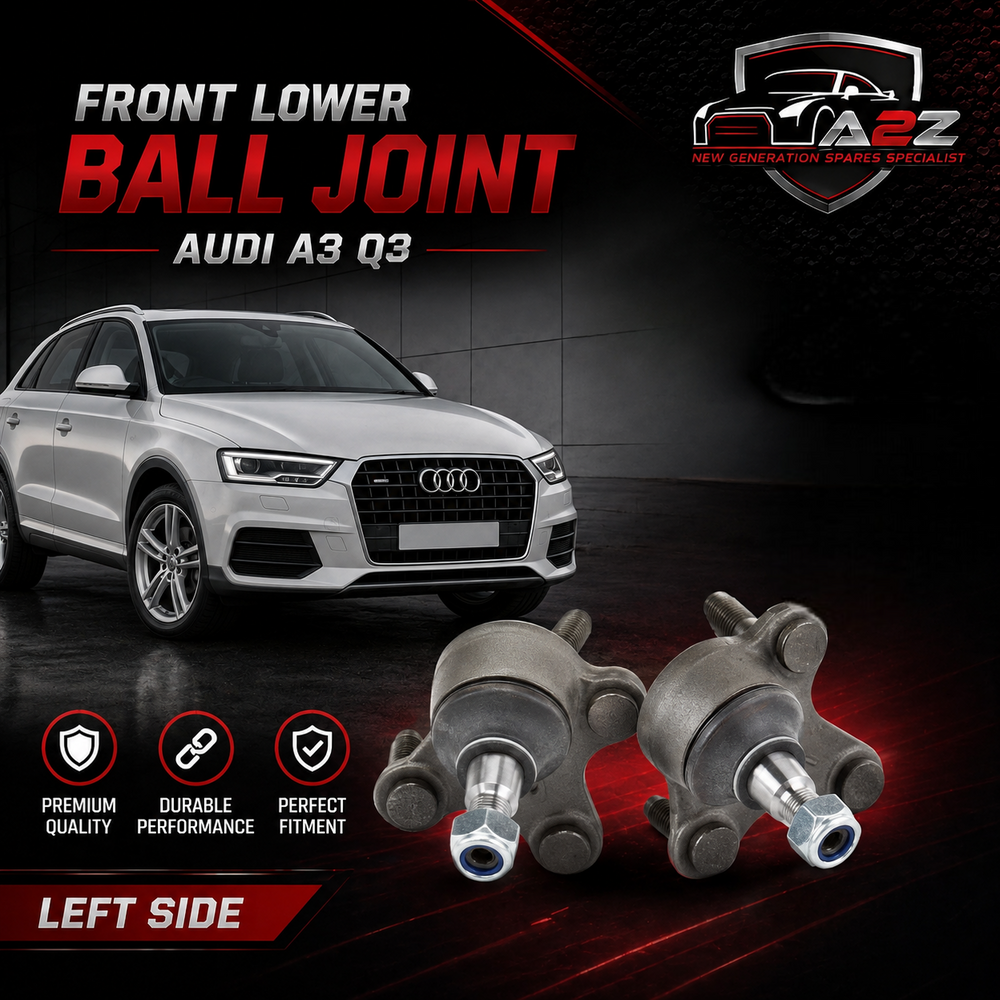 Front Lower Ball Joint Right 1K0407366E 1K0407366C & Left 1K0407365E 1K0407365C Set Compatible With AUDI A3 Q3 & SKODA OCTAVIA II (1Z3) | LAURA & SUPERB II (3T4)
