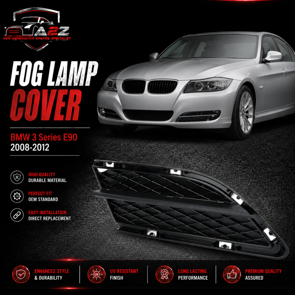 Fog Lamp Cover Left 51117198893 & Right 51117198894 Compatible With BMW 3 Series E90 2008-2012  Tag-FC-461