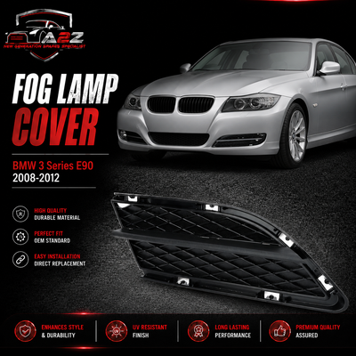 Fog Lamp Cover Left 51117198893 & Right 51117198894 Compatible With BMW 3 Series E90 2008-2012  Tag-FC-461