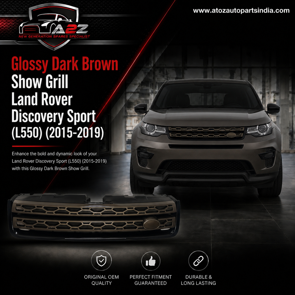 Glossy Dark Brown Show Grill LR061221BG Compatible With Land Rover Range Rover Discovery Sport (L550) (2015-2019) Tag No.71