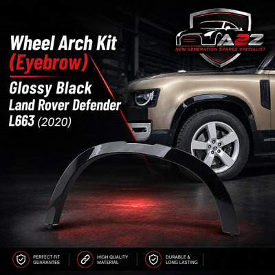 Wheel Arch Kit (Eyebrow) Glossy Black Compatible With Land Rover Defender L663 (2020)
