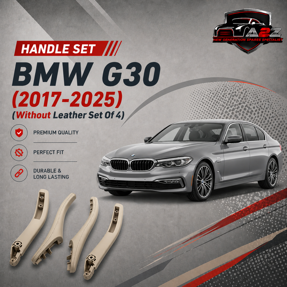 Inner Door Handle Assembly (Without Leather Set Of 4) Compatible With BMW 5 Series G30