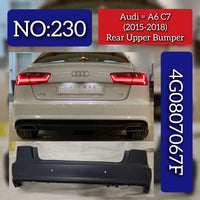 Rear Upper Bumper 4G0807067F Compatible With Audi A6 (2015-18) Tag No.230