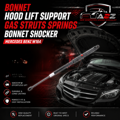 Bonnet Hood Lift Support Gas Struts Springs/Bonnet Shocker 1649800364 Compatible With Mercedes Benz W164