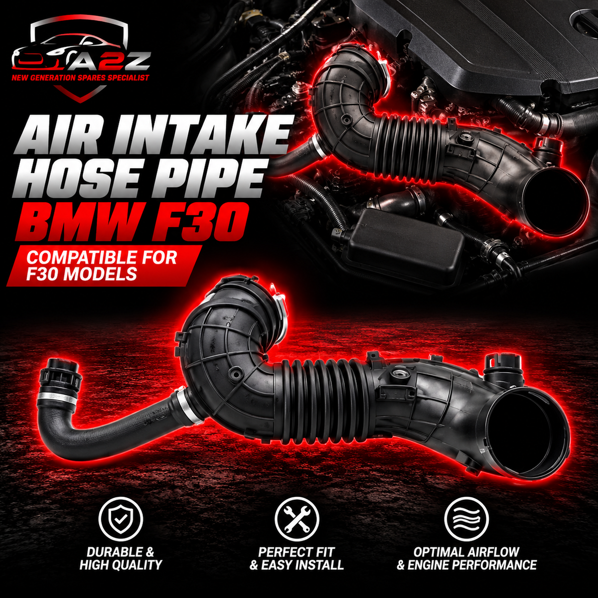 AIR INTAKE HOSE PIPE 13717810745 Compatible With BMW F30