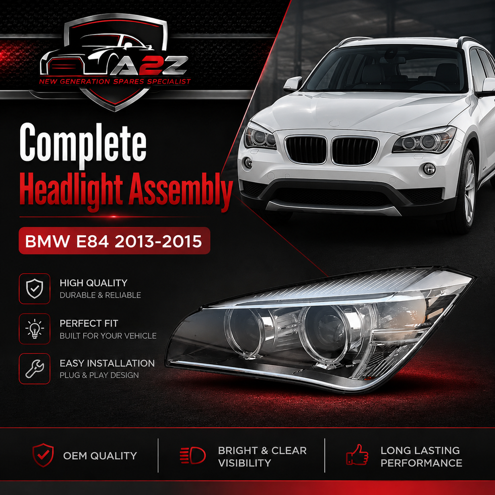 Complete Headlight Set Left 63117290267 & Right 63117290268 Compatible With BMW E84 2013-2015