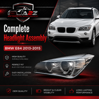 Complete Headlight Set Left 63117290267 & Right 63117290268 Compatible With BMW E84 2013-2015