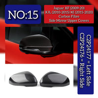 Side Mirror Upper Cover Carbon Fibre Left C2P24177 & Right C2P24176 Compatible With Jaguar XF (2009-2020) XJL (2010-2015) XE (2015-2020) Tag No.15
