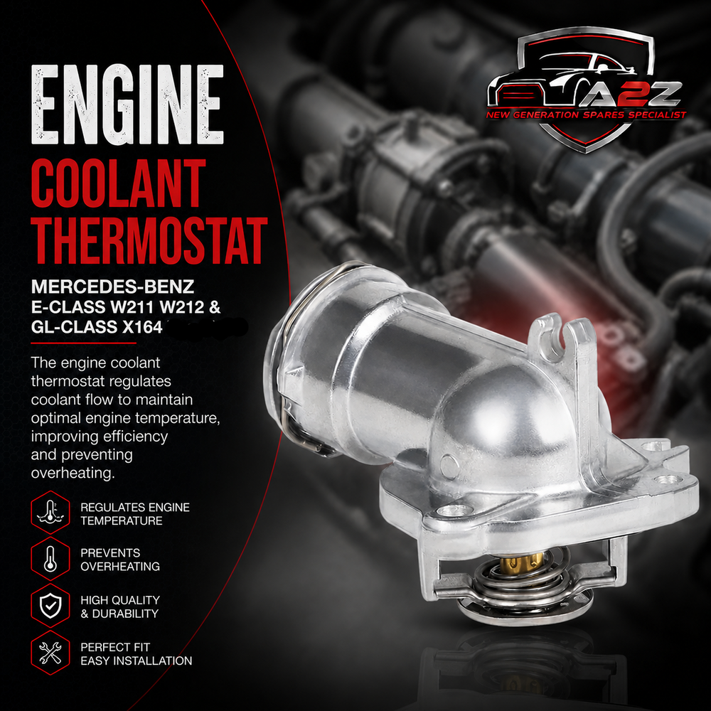 Engine Coolant Thermostat 6422000215 6422000415 6422002015 6422002115 A6422000215 A6422000415 A6422002115 For MERCEDES-BENZ E-CLASS W211 W212 & GL-CLASS X164 Tag-E-09