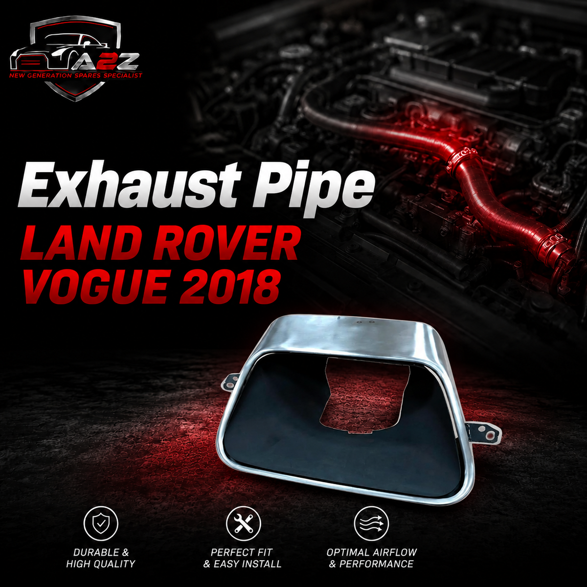 Exhaust Pipe LR105878 Compatible With LAND ROVER VOGUE 2018