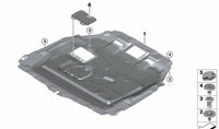 Engine Splash Shield 51757366682 Compatible With BMW For Series 1 2 F52 (2017-25)