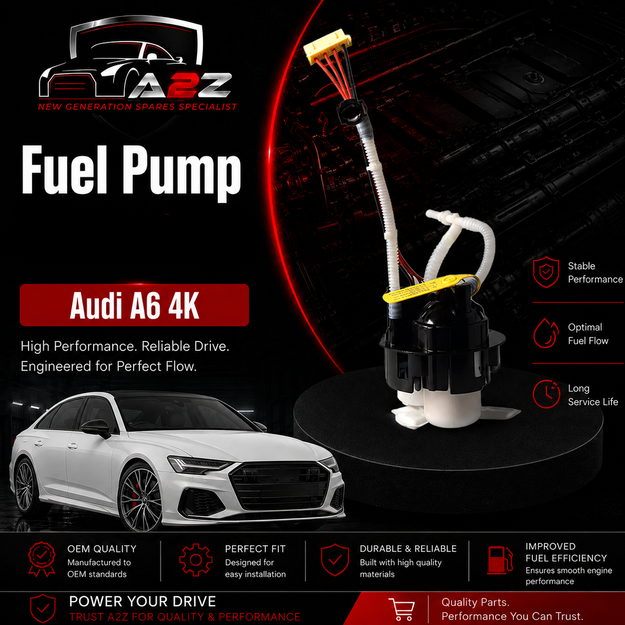 Fuel Pump 4KD919087C 4KD919087B Compatible With Audi A6 4K Tag No.106