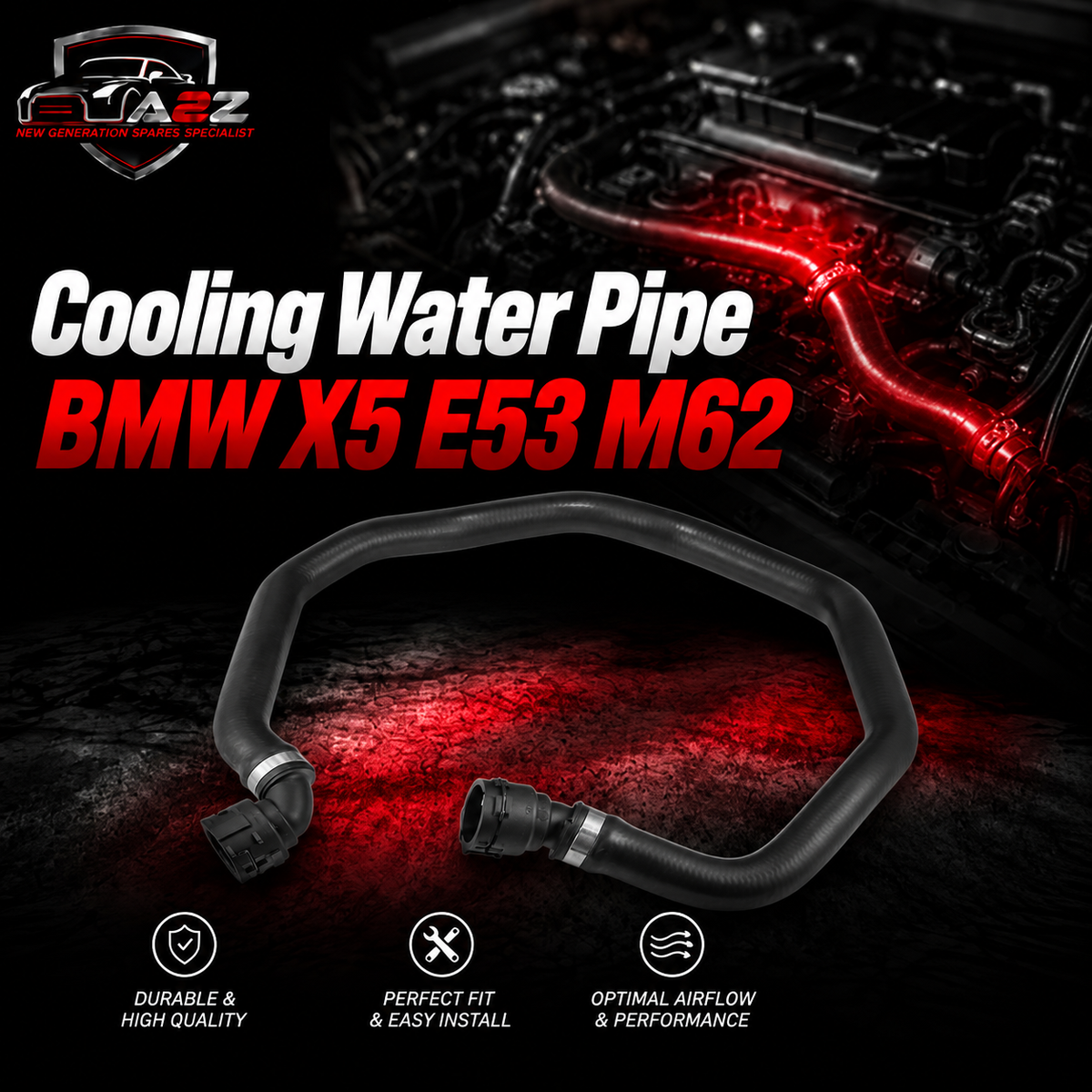 Cooling Water Pipe 64218409062 Compatible With BMW X5 E53 M62