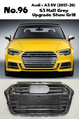 S3 Matt Grey Upgrade Show Grill Compatible With Audi A3(2017-20) Tag No.96