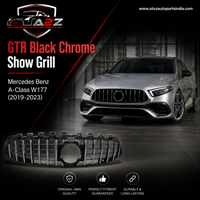 GTR Black Chrome Show Grill  Compatible With Mercedes Benz A-Class W177 (2019-2023) Tag 112
