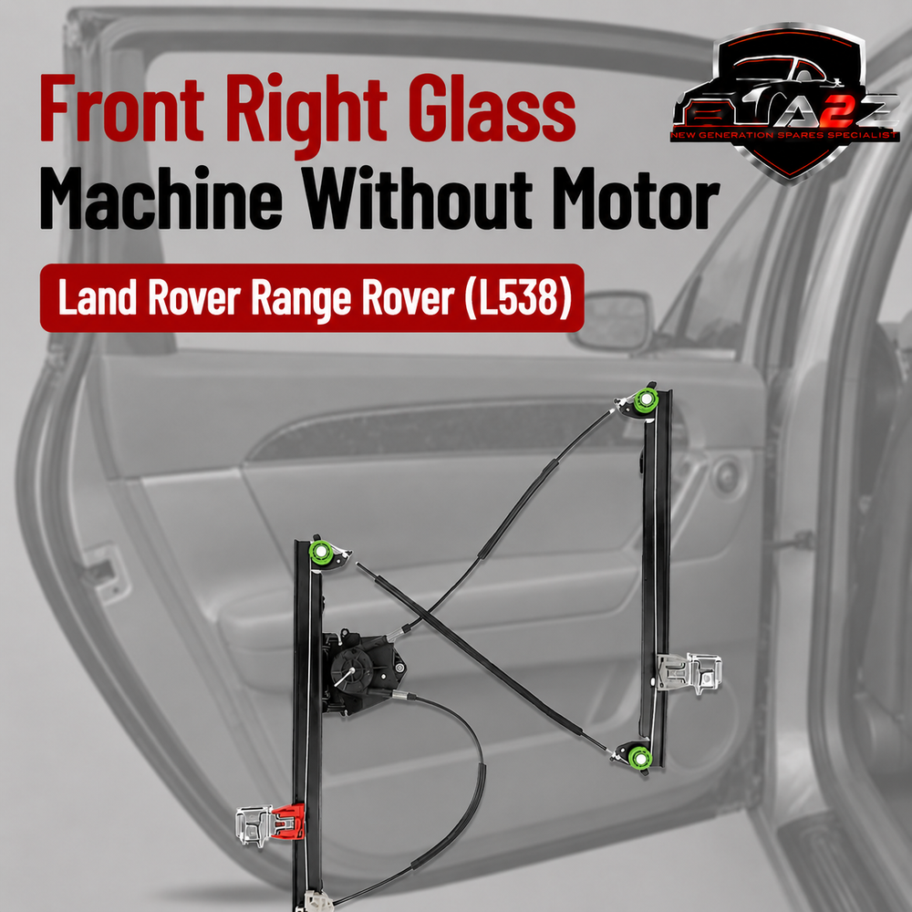 Front Right Glass Machine Without Motor LR026709 LR046650 LR067999 Compatible With Land Rover Range Rover (L538)