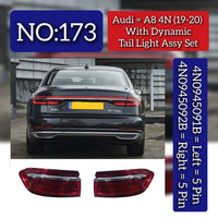 Tail Light Assembly Set (5 Pin) Left 4N0945091B & Right 4N0945092B Compatible With Audi A8 4N (2019-20) Tag No.173