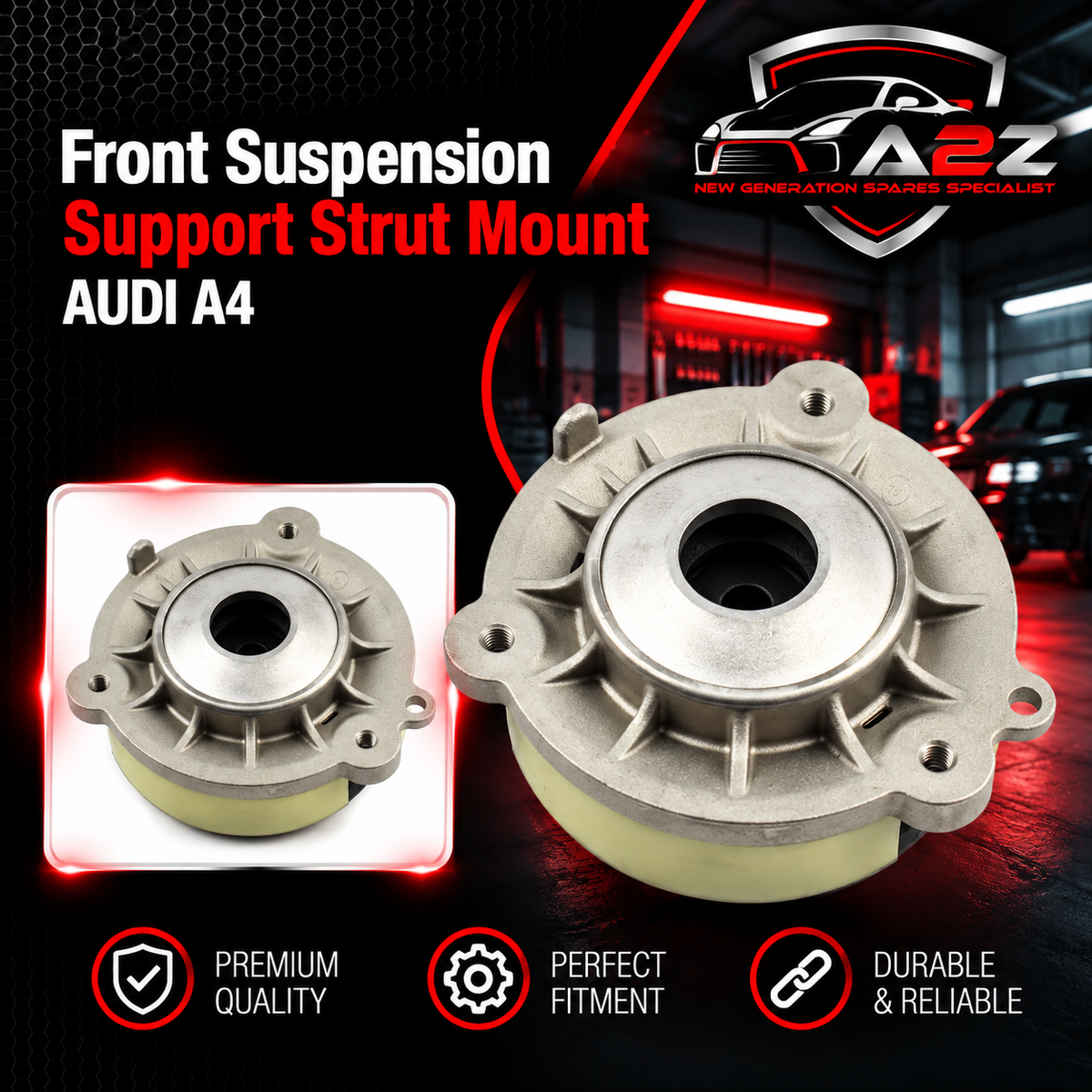 Front Suspension Support Strut Mount 8W0413333 Compatible With AUDI A4
