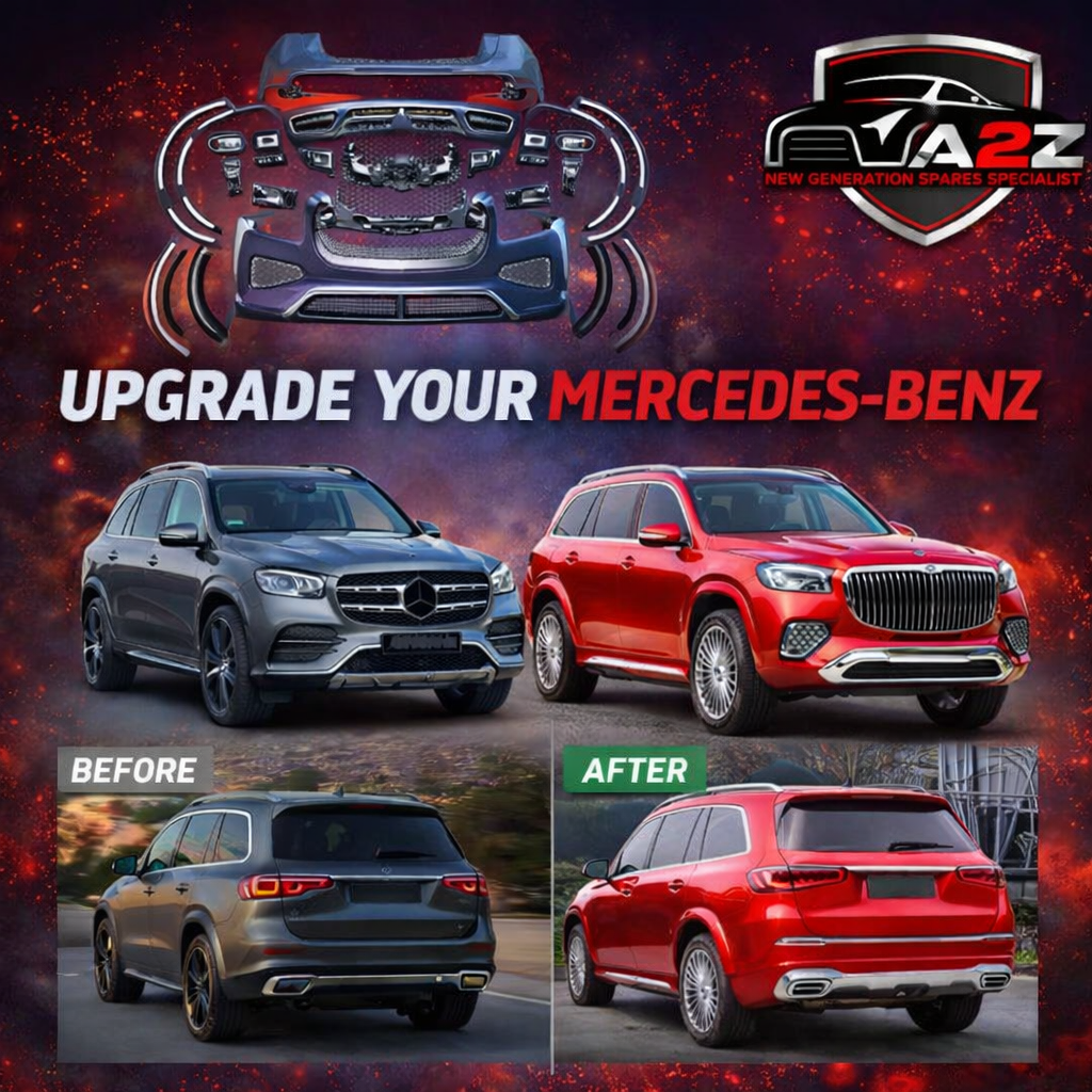 A To Z Compatible With Mercedes Benz Gls W167 X167 (2019-2024) Upgraded Facelift Body Kit Bumper Maybach Style 2024 CC-4963 (Shipping Cost Not Included In Price)