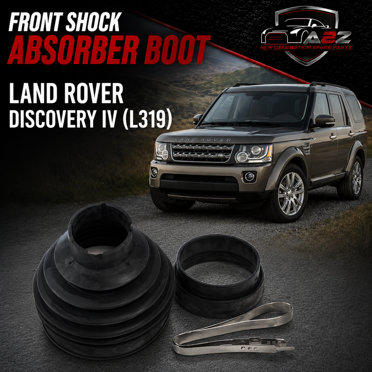 Front Shock Absorber Boot RBG500010 Compatible With LAND ROVER DISCOVERY IV (L319) | LR4 RANGE ROVER SPORT I (L320)
