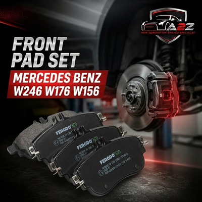 Front Brake Pad Set 0084200620 Compatible With Mercedes Benz W246 W176 W156