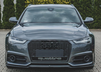 S6 Matt Grey Upgrade Show Grill Compatible With Audi = A6 (2005-11) Tag No.45