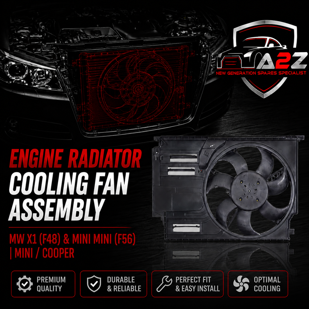 Engine Radiator Cooling Fan Assembly 17427617610 Compatible With MW X1 (F48) & MINI MINI (F56) | MINI / COOPER