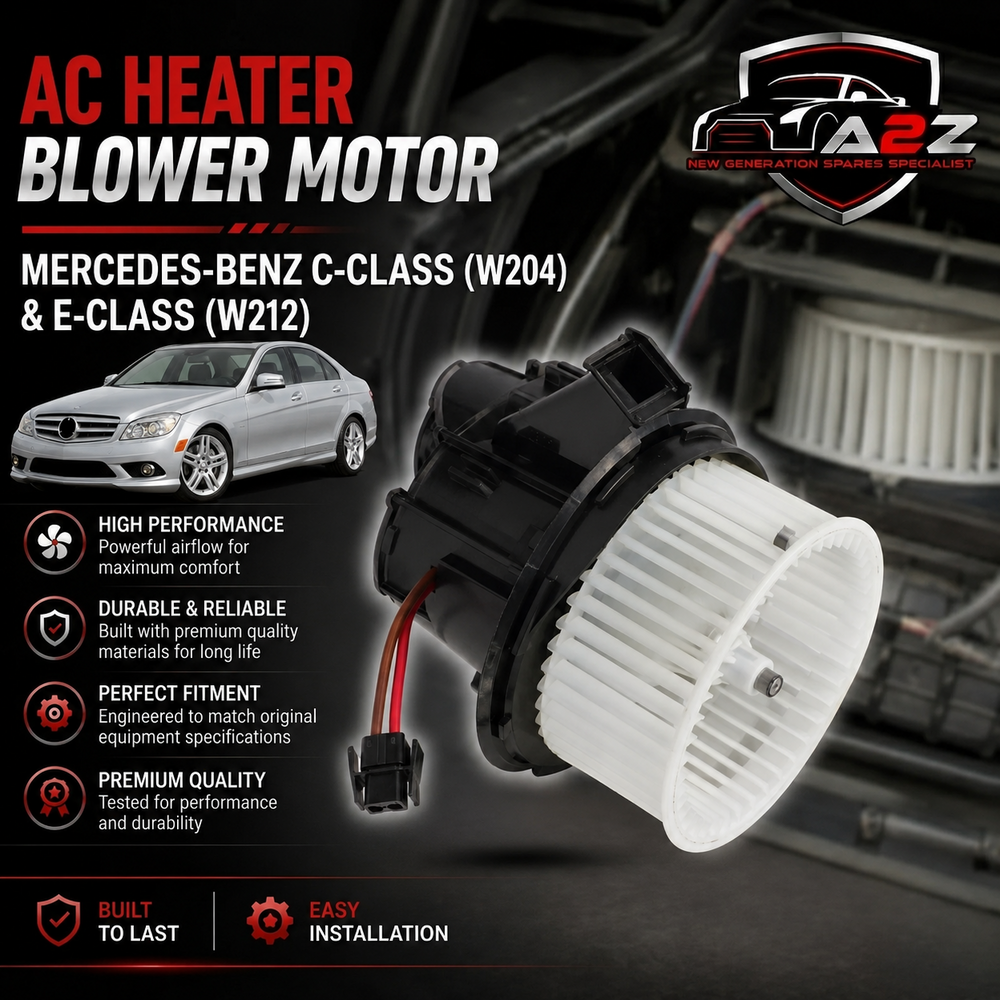 AC Heater Blower Motor 2128200808/A2128200808 Compatible With MERCEDES-BENZ C-CLASS (W204) & E-CLASS (W212) & CLS (C218)  Tag-BM-03