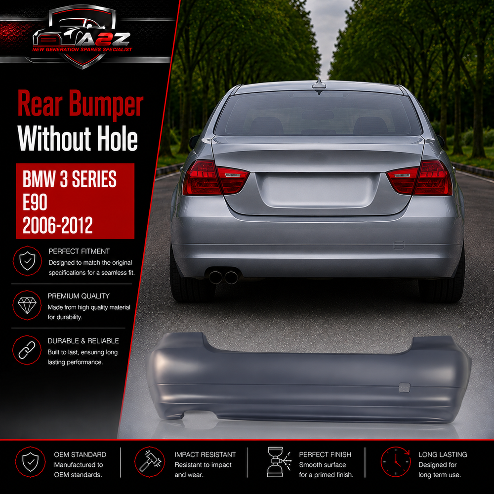Rear Bumper Without Hole 51127202694 Compatible With BMW  BMW 3 SERIES E90 2006-2012 Tag No.110B