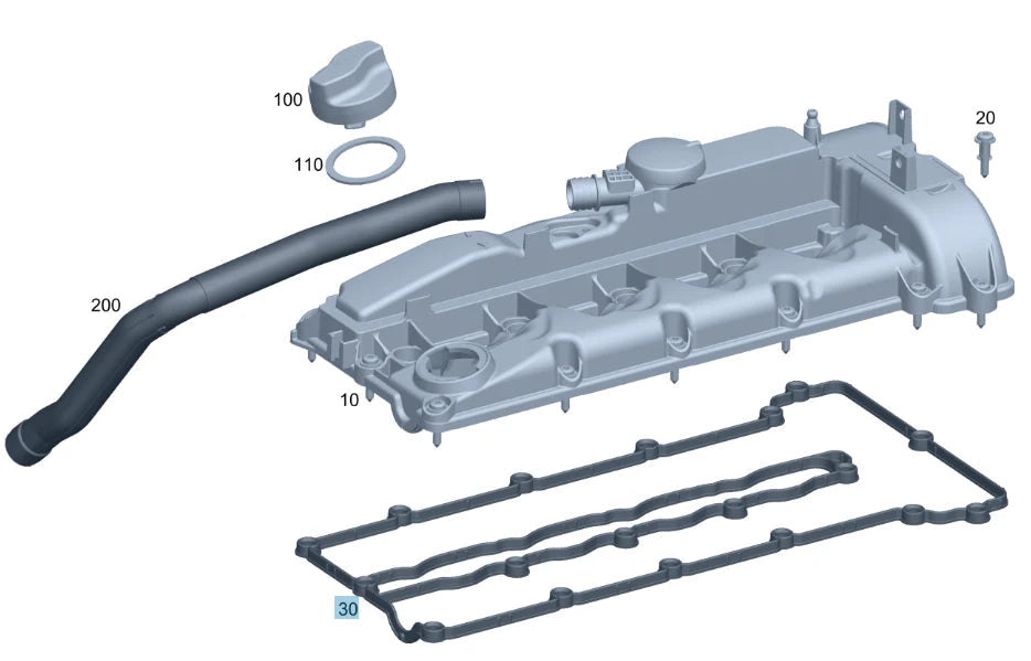 Tappet Cover Packing 429.310 A6510160321 for Mercedes A-Class W176, B-Class W246/W242, C-Class W204/W205, CLA/CLS C117/C218, E-Class W212, GLA/GLC/GLE X156/X253/W166, M-Class W166, V-Class W447, Valente