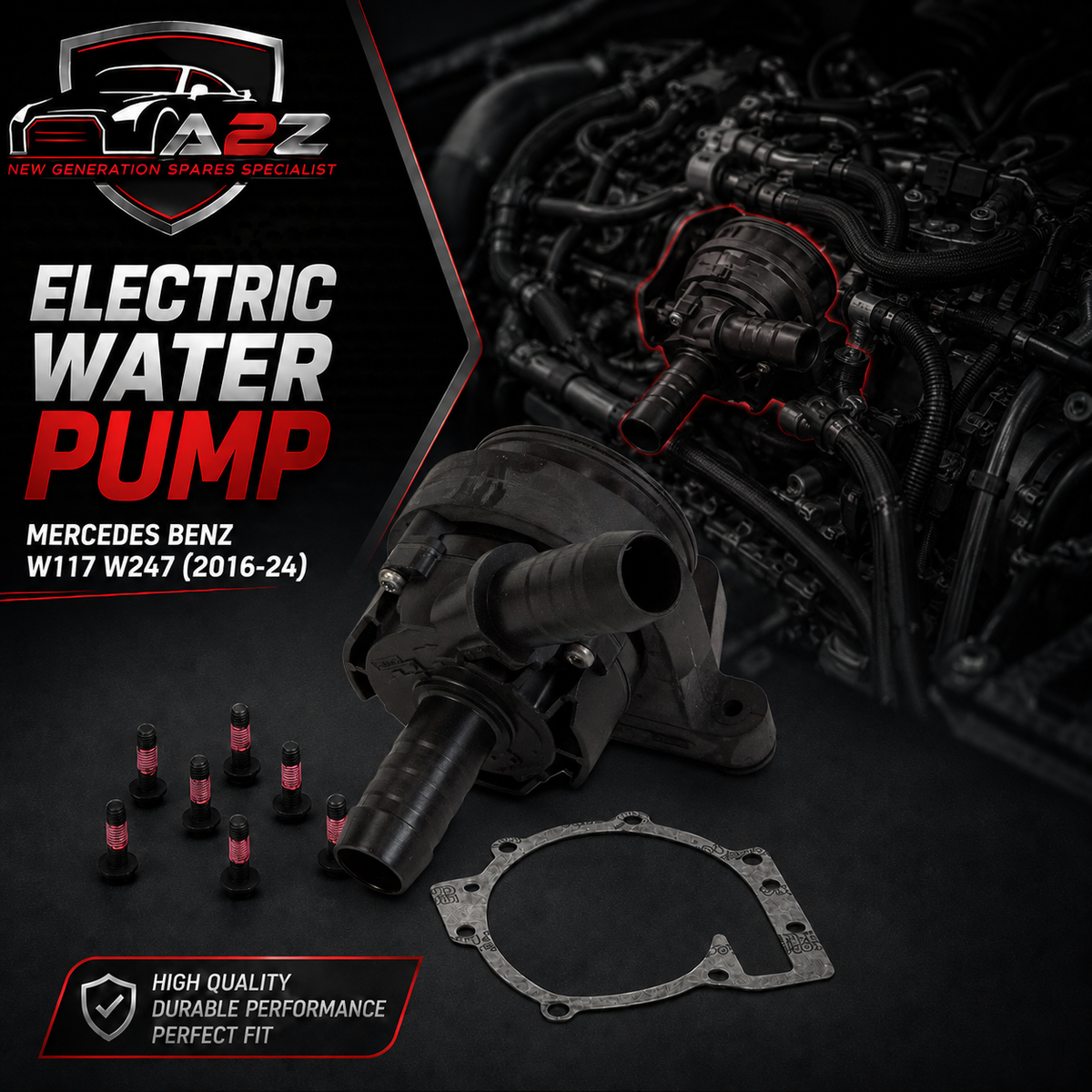 Electric Water Pump A0005000900 A0005003600 A0005005400 Compatible With Mercedes Benz W117 W247