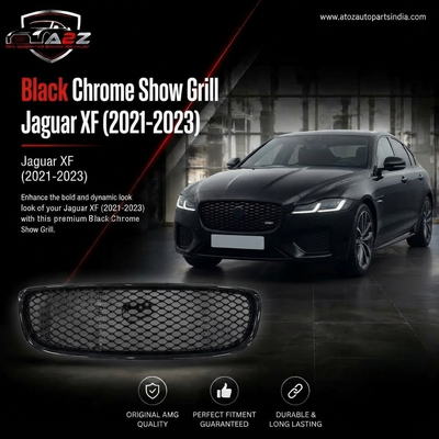 Black Chrome Show Grill Compatible With Jaguar XF (2021-23)