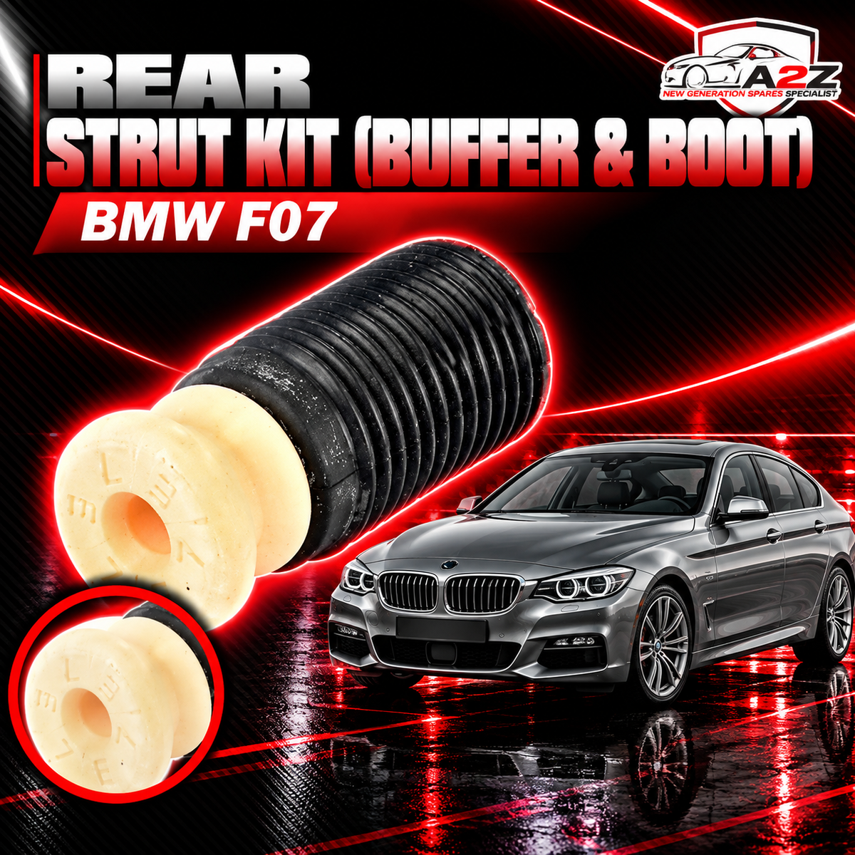 Rear Strut Kit (Buffer & Boot ) 33536781684 Compatible With BMW F07