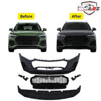 Front Bumper Bumper Kit FBK15 Compatible With Audi Q5 (2021-24) Upgrade Into RSQ5