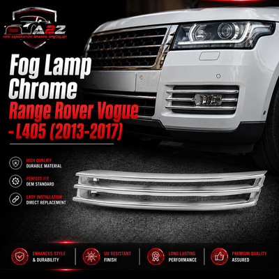 Fog Lamp Chrome Right LR044734 & Left LR044735 Compatible With Land Rover Range Rover Vogue - L405 (2013-2017) Tag No.619