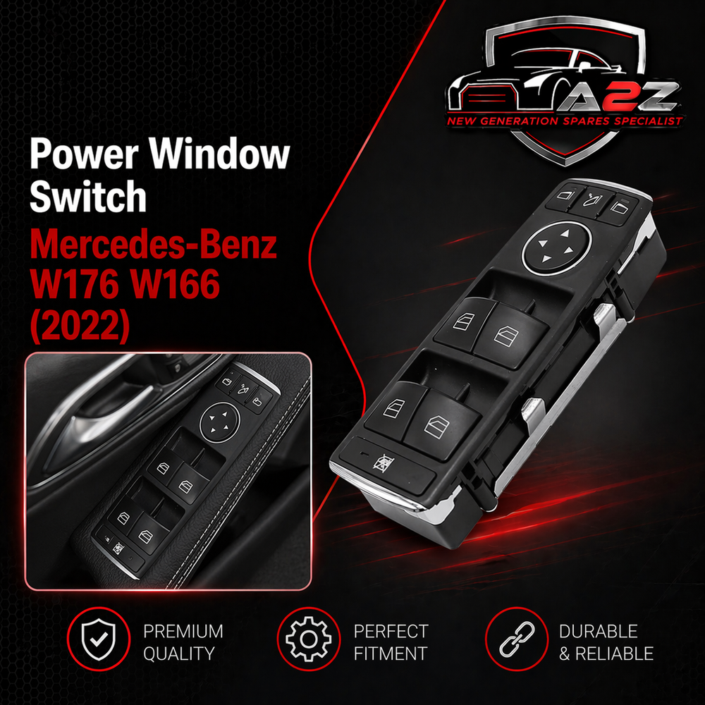 Window Black Switch (3 Pin) 1669054400 16690544009107 1669054400649107 Compatible with Mercedes-Benz A-CLASS W176 & B-CLASS 246, W166 176/246/242/117/166/157/292 Tag-SW-13