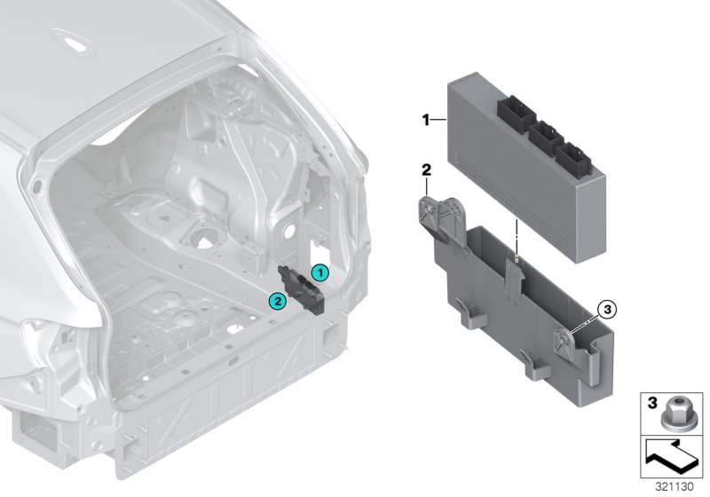 Tailgate Control Module 61357412610 Compatible With BMW F15 F16