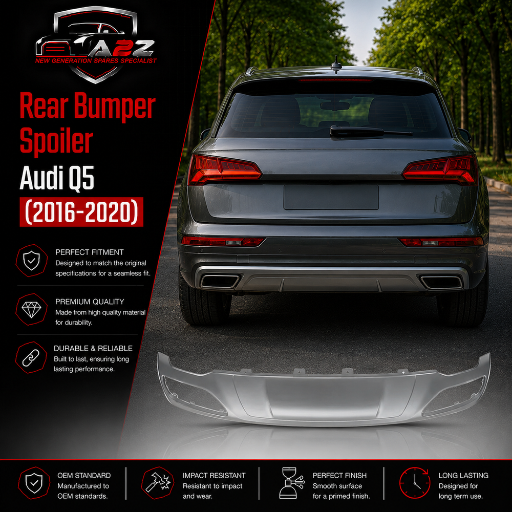 Rear Bumper Spoiler 80A807434BTB2 Compatible With Audi Q5 (2016-2020)