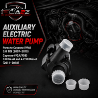 Auxiliary Electric Water Pump 95510631200 Compatible With Porsche Cayenne (9PA) 3.0 TDI (2007–2010) Cayenne (92A/958) 3.0 Diesel and 4.2 V8 Diesel (2011–2018)