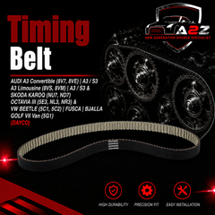 Timing Belt 941060 04E109119F 04E109119G Compatible With AUDI A3 Convertible (8V7, 8VE) | A3 / S3 A3 Limousine (8VS, 8VM) | A3 / S3 & SKODA KAROQ (NU7, ND7) OCTAVIA III (5E3, NL3, NR3) & VW BEETLE (5C1, 5C2) | FUSCA | BJALLA GOLF VII Van (5G1) (DAYCO)