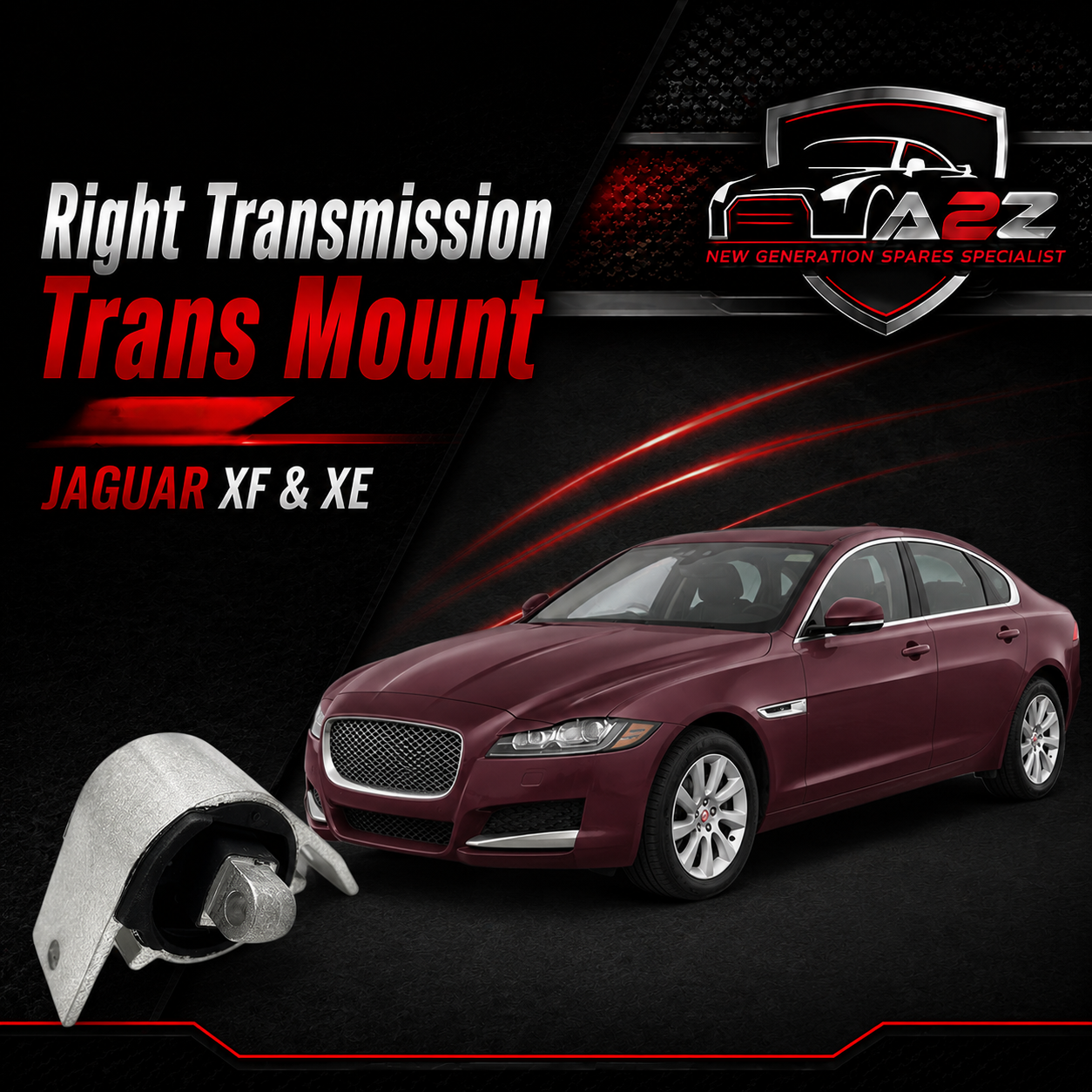 Right Transmission Trans Mount T4N1434 Compatible With JAGUAR XF & XE
