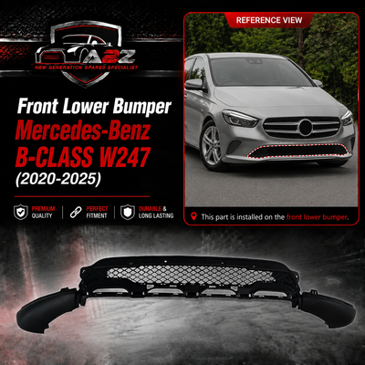 Front Lower Bumper A2478800306 2478800306 Compatible With Mercedes-Benz B-CLASS W247 (2020-2025) Tag No.304
