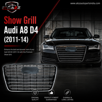Show Grill Compatible With Audi A8 D4(2011-14) Original Silver Chrome
