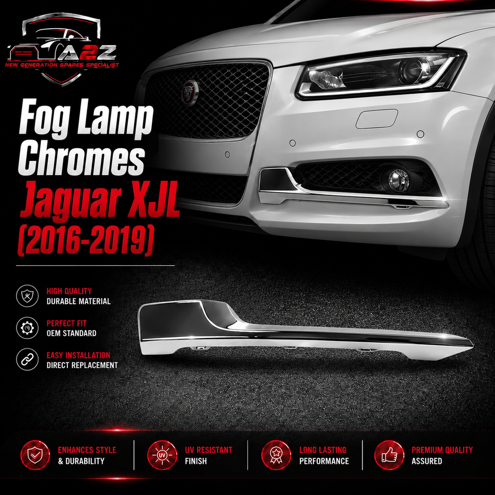 Fog Lamp Chromes Left C2D43044 & Right C2D43043 Compatible With Jaguar XJL (2016-2019) Tag No.623