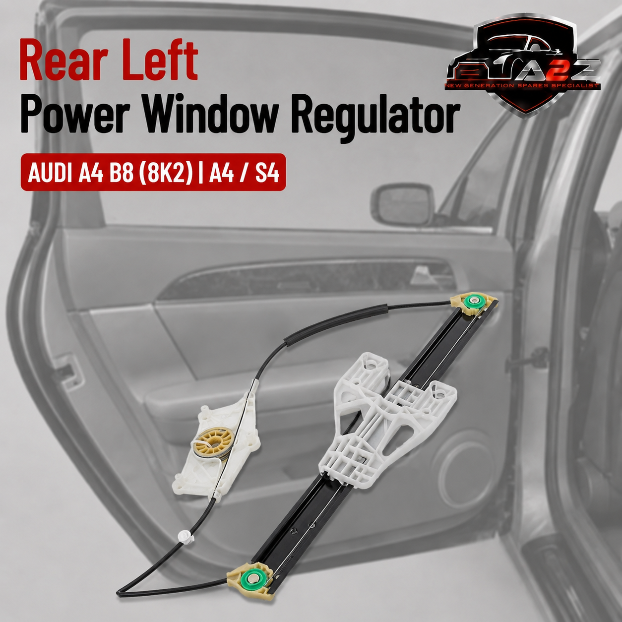 Rear Left Power Window Regulator 8K0839461 Compatible with AUDI A4 B8 (8K2) | A4 / S4