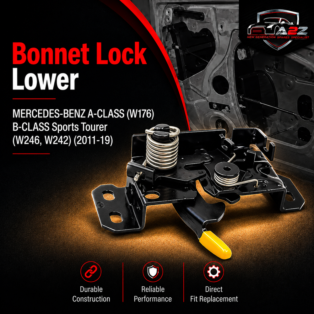 Bonnet Lock Lower A2468800460 & 2468800460 Compatible With MERCEDES-BENZ A-CLASS (W176) B-CLASS Sports Tourer (W246, W242) ( 2011-19)