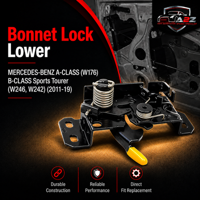 Bonnet Lock Lower A2468800460 & 2468800460 Compatible With MERCEDES-BENZ A-CLASS (W176) B-CLASS Sports Tourer (W246, W242) ( 2011-19)