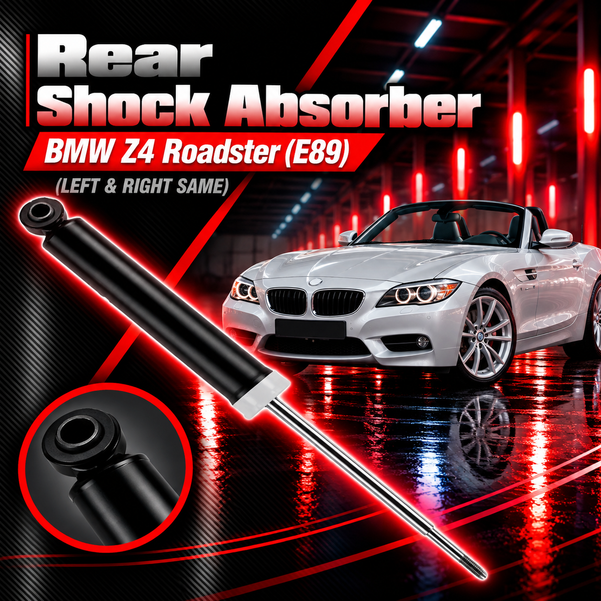 Rear (Left & Right Same)  Shock Absorber 33526784950 Compatible With BMW Z4 Roadster (E89) (1PCS)