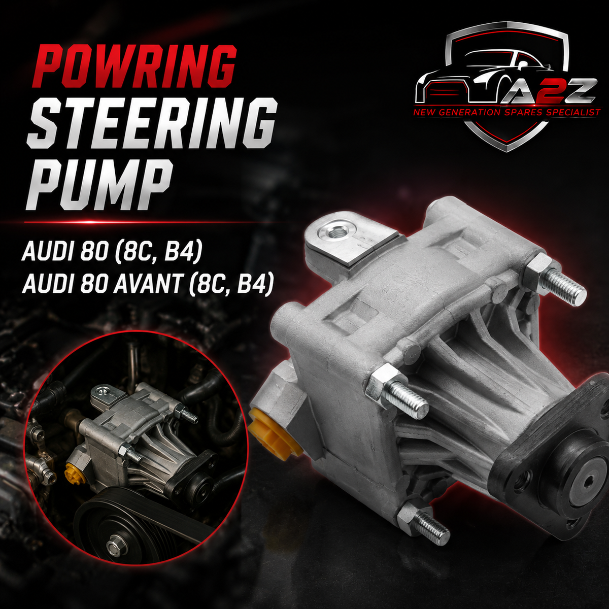 Powring Steering Pump 050 145 155 B 050 145 155 BX Compatible With AUDI 80 (8C, B4) AUDI 80 Avant (8C, B4)